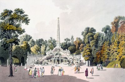 Vue du jardin du palais de Schönbrunn, Vienne, années 1790 - Laurenz Janscha